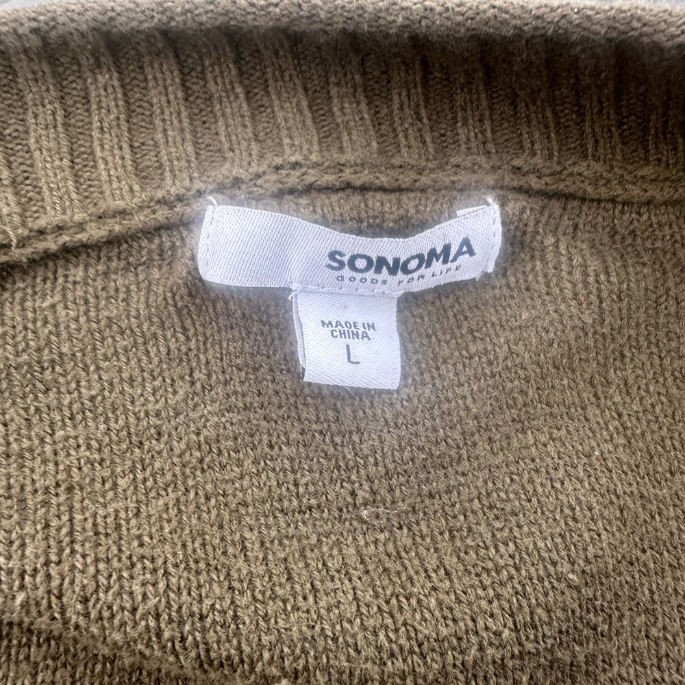 Sonoma Khaki Knit Sweater